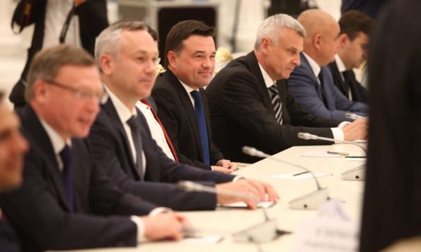 Воробьев побывал на встрече с Путиным