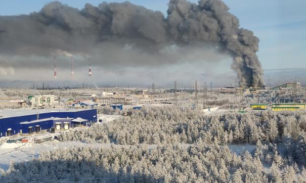 Столб дыма от пожара был виден почти из всех районов города