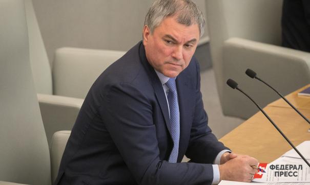 Володин призвал наказывать депутатов, которые недостаточно скрупулезны в своих высказываниях