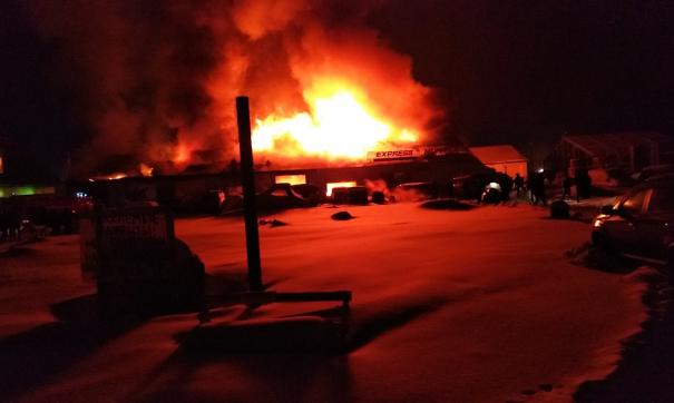 Пожар в Салехарде