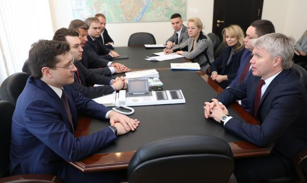 Организацию мероприятия глава региона обсудил с главой Минспорта России Павлом Колобковым