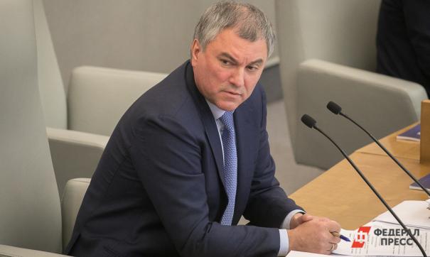 Володина обвинили в нарушении суверенитета Украины при поездке в Крым