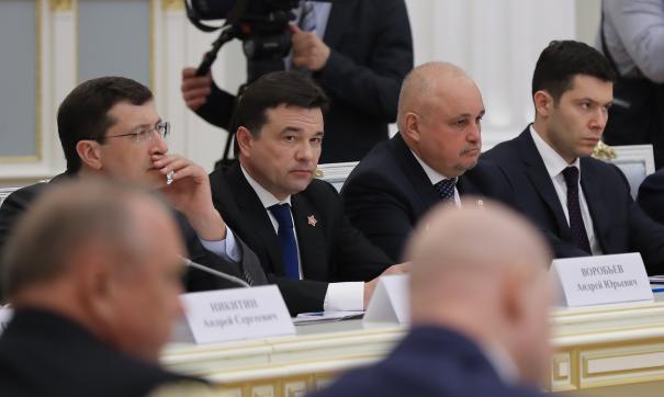 Губернатор Московской области Андрей Воробьев на заседании