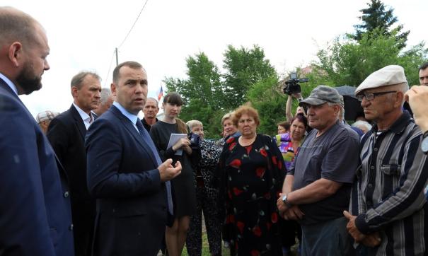 Вадим Шумков незапланированно встретился с жителями села Степное