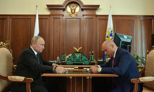Липецкий губернатор отчитался перед Путиным о девяти месяцах работы