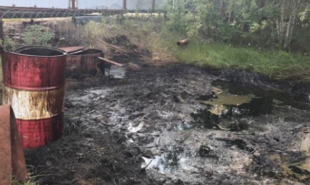 На этом месте без специальных рекультивационных мероприятий никакие растения долгое время не будут расти