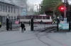 В Челябинске трамвай сошел с рельсов и врезался в стену
