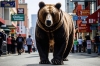 В Югре разыскивают медведя, который гуляет по городу