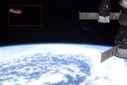 В Сети появилось видео с приближением НЛО к МКС