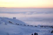 Большинство горнолыжных склонов в Хибинах закрыты из-за сильного ветра и снегопада