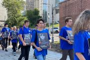 Память детей Донбасса почтили на площади ДНР в Москве