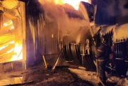 В Петербурге ликвидировали крупный пожар в промзоне