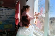 В Новосибирске стартовала акция «Окна Победы»