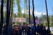 В городском бору Челябинска высадили 3300 сосен в память о ветеранах Великой Отечественной