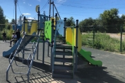 ЛУКОЙЛ помог обустроить новую детскую площадку в селе Ближнее Борисово