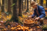 Аномальный урожай: как в лесах под Петербургом в ноябре собирают полные корзины грибов