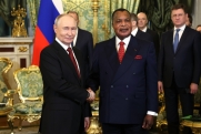 Путин превратил в шутку маленький конфуз президента Конго на встрече в Кремле