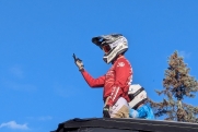 Команда FMX13 устроила шоу мотофристайла на центральной площади Ступина