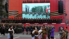 Легендарный Т-34 и «Бессмертный полк»: парад в честь 80-летия Победы состоялся в Перми