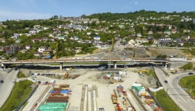 На обходе Адлера ведутся активные строительные работы