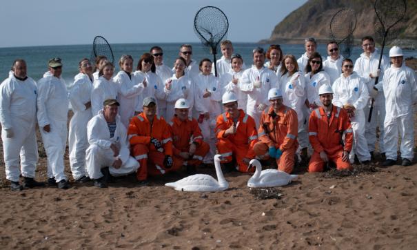 На Сахалине прошел обучающий курс по спасению диких животных. Фото: компания «Сахалин Энерджи»