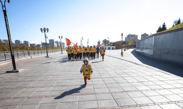 Нефтяники пробежались по самому красивому месту города