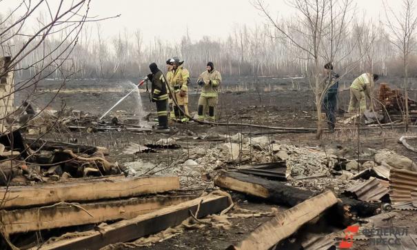 Тушением пожаров в Курганской области занимались спасатели из нескольких регионов России
