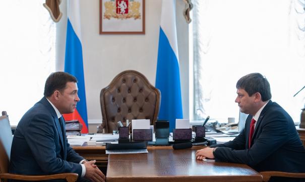 Встреча свердловского губернатора с главой «Россетей Урал»