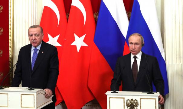 Путин примет Эрдогана