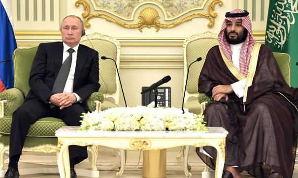Владимир Путин и Мухаммед Бен Сальман Аль Сауд