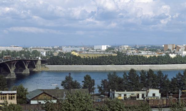 Вид города Иркутска