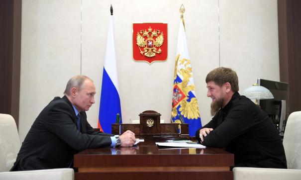 Президент России Владимир Путин и глава Чечни Рамзан Кадыров