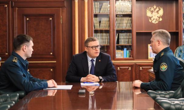 Рабочая встреча Текслера с новым начальником таможни Челябинской области