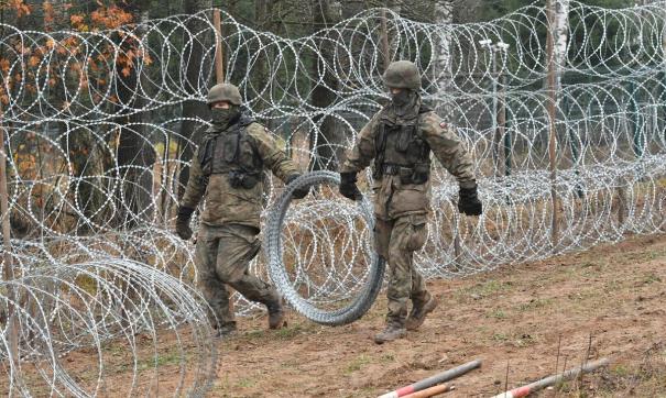 польские военные на границе