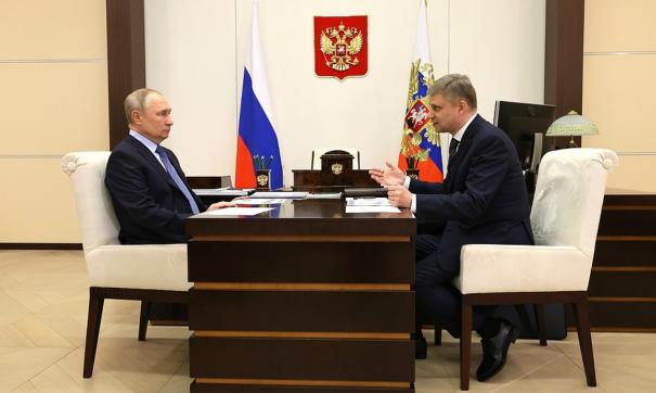 Встреча Путина и Олега Белозерова