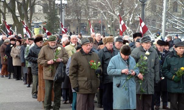 шествие ветеранов сс
