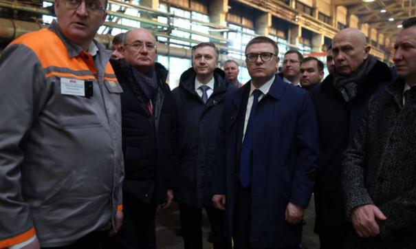 Алексей Текслер на заводе