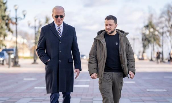 Джо Байден и Владимир Зеленский