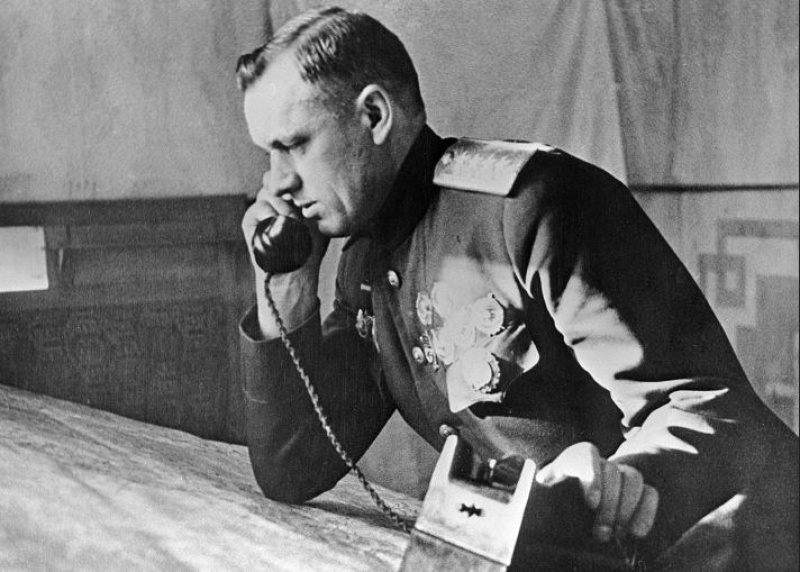 Константин Рокоссовский во времена командования 1-м Белорусским фронтом в годы Великой Отечественной войны