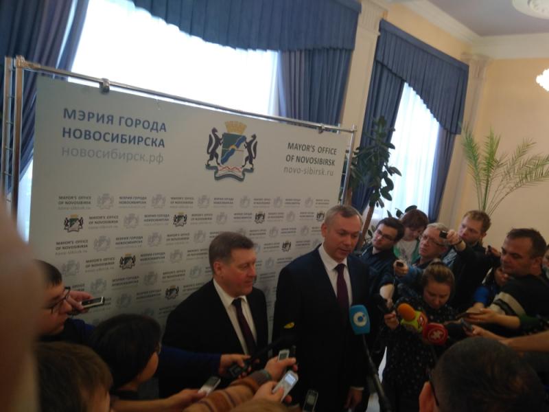 Андрей Травников подтвердил, что поддержит кандидатуру Анатолия Локтя на предстоящих осенью выборах мэра