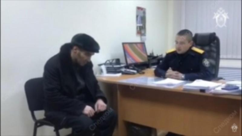 Задержанный Павел Шаповалов на допросе