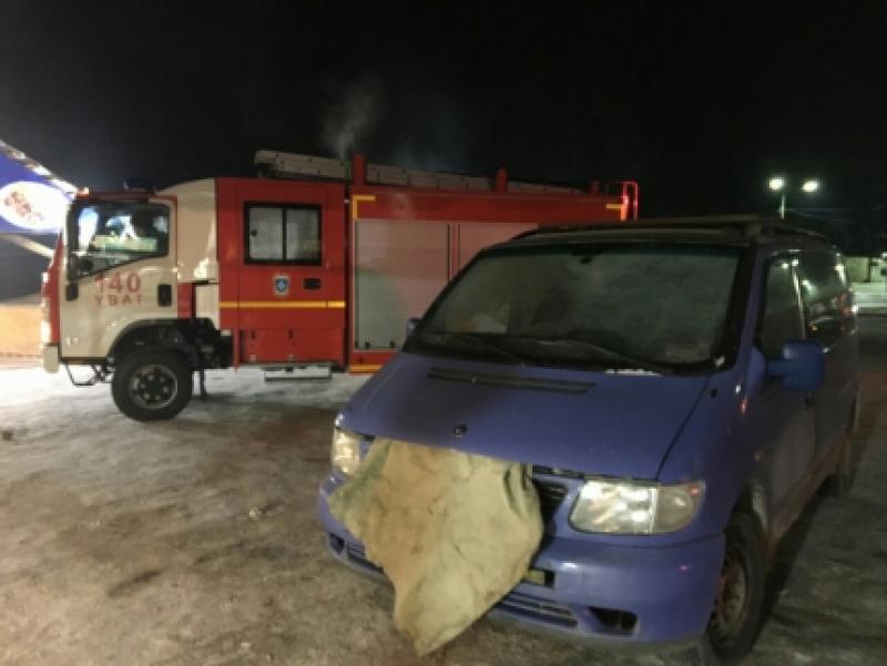 Микроавтобус из Киргизии сломался на трассе