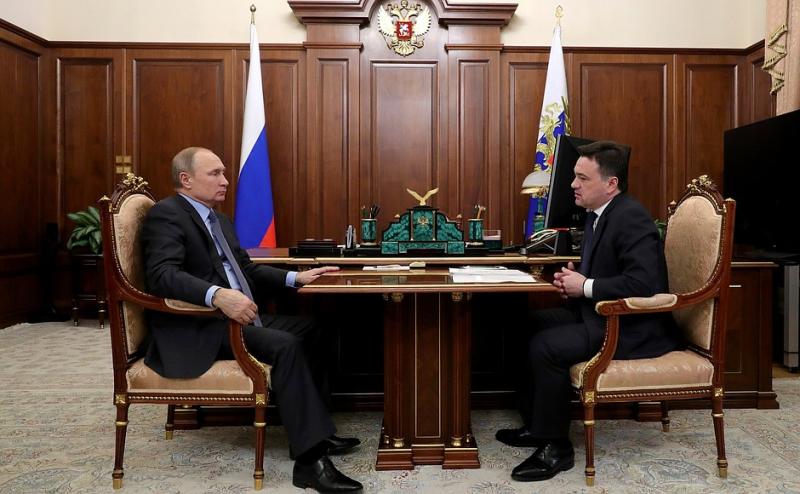 Встреча Владимира Путина и Андрея Воробьева
