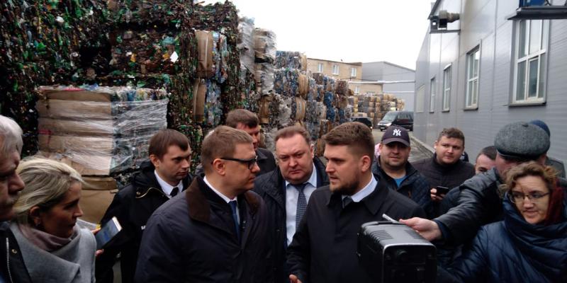 Алексей Текслер посмотрел места  захоронения, сортировки и переработки мусора