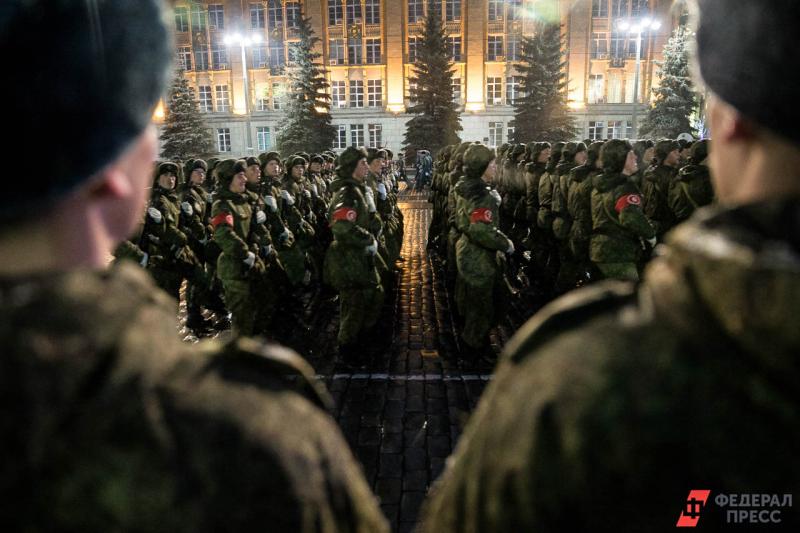 В Екатеринбурге сегодня пройдет первая репетиция парада Победы