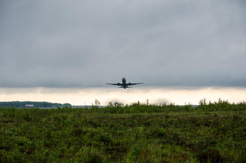 Самолет пережидал непогоду в Норильске