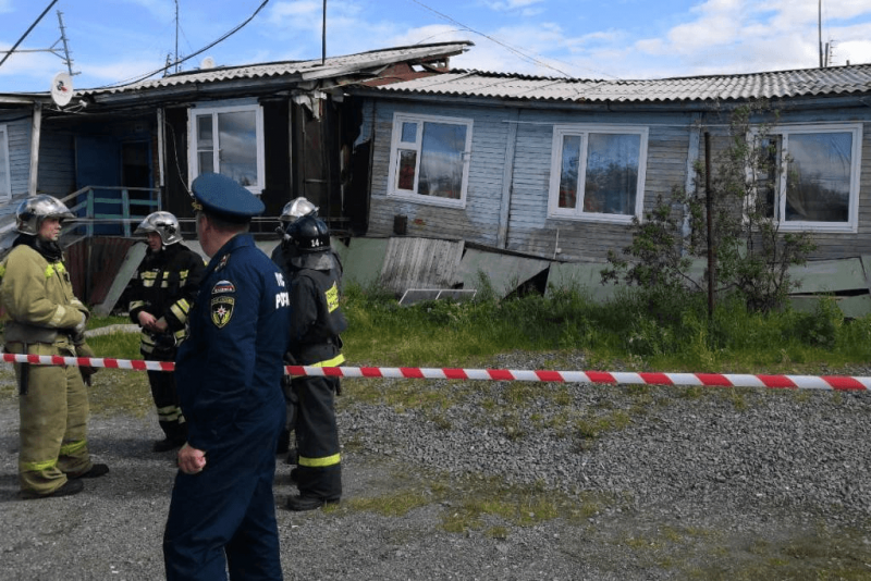 Обрушение дома в Лабытнанги