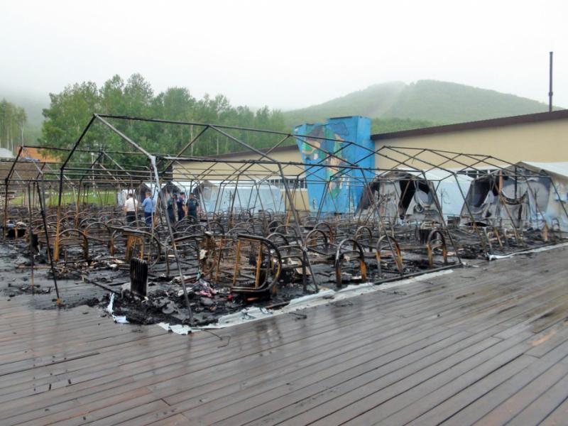 Производитель палаток рассказал, почему огонь так быстро уничтожил «Холдоми»