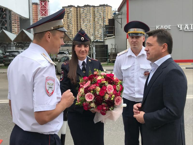 Воробьев поздравил сотрудников ГИБДД с профессиональным праздником