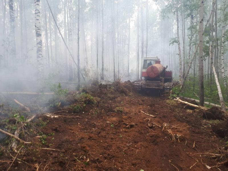 Основная доля лесных пожаров приходится на Иркутскую область